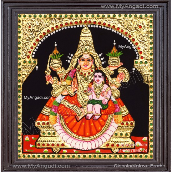 Santhana Lakshmi Tanjore Painting