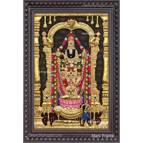 3d Balaji Lakshmi Tanjore Painting