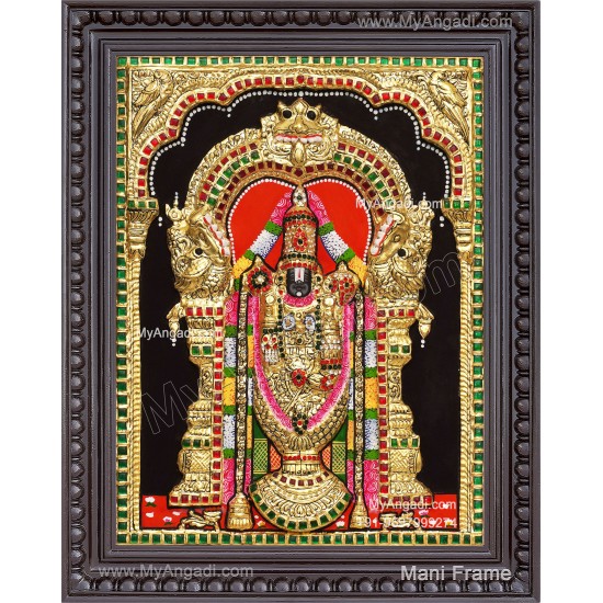 Embossed Balaji 3d Tanjore Painting