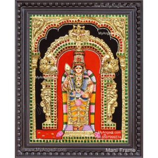 Murugan 3d Embossed Tanjore Painting