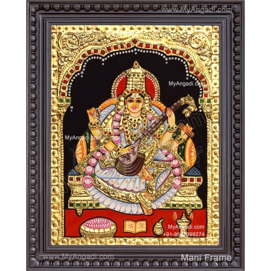 Saraswathi Tanjore Painting