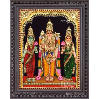 Murugar valli deivanai Tanjore Painting