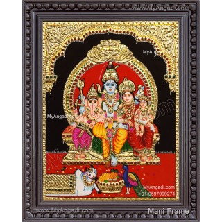 Shiva Family Tanjore Painting