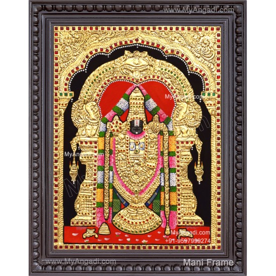 Venkateshwara  Swamy Tanjore Painting