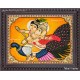 Ganesha Murugar On Peacock Tanjore Painting