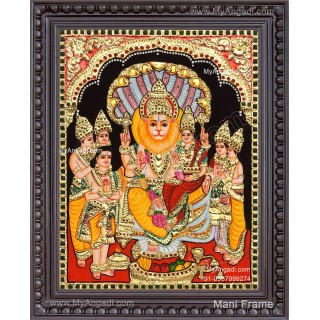 Lakshmi Narasimhar Tanjore Painting