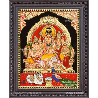 Shiva Family Tanjore Painting