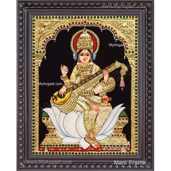 Saraswathi Tanjore Painting
