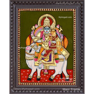 Pradhosam Sivan Parvathi Tanjore Painting