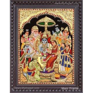 Ramar Pattabhisekam Tanjore Painting