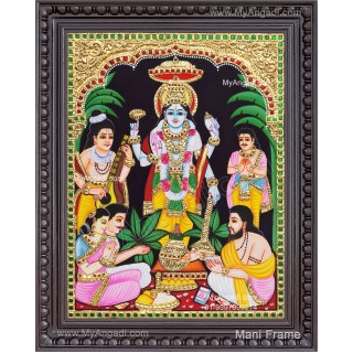 Sathya Narayana Swami Tanjore Painting