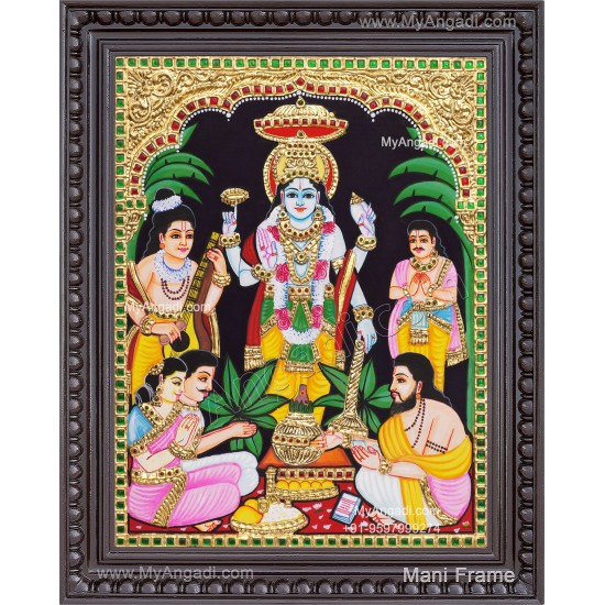 Sathya Narayana Swami Tanjore Painting