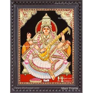 Saraswathi Tanjore Painting