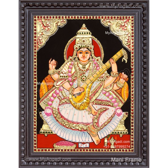 Saraswathi Tanjore Painting