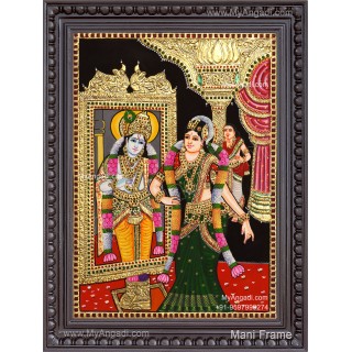 Aandal Tanjore Painting