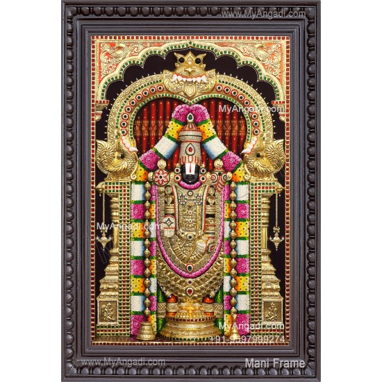 3d Balaji Lakshmi Tanjore Painting