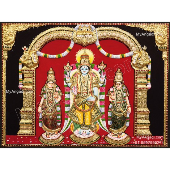 3D Embossed Thimmaraya Swamy Tanjore Painting