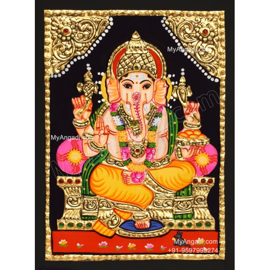 Ganesha Tajore Painting