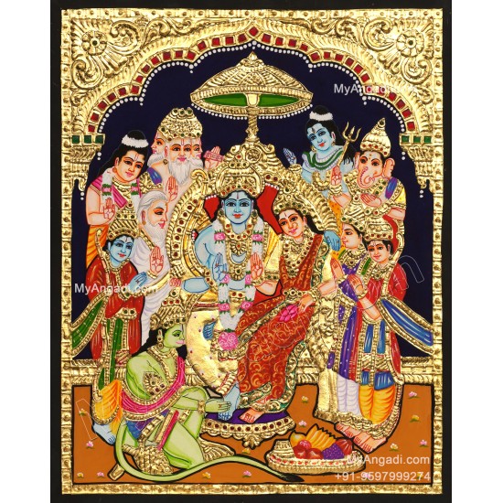 Ramar Pattabishekam Tanjore Painting
