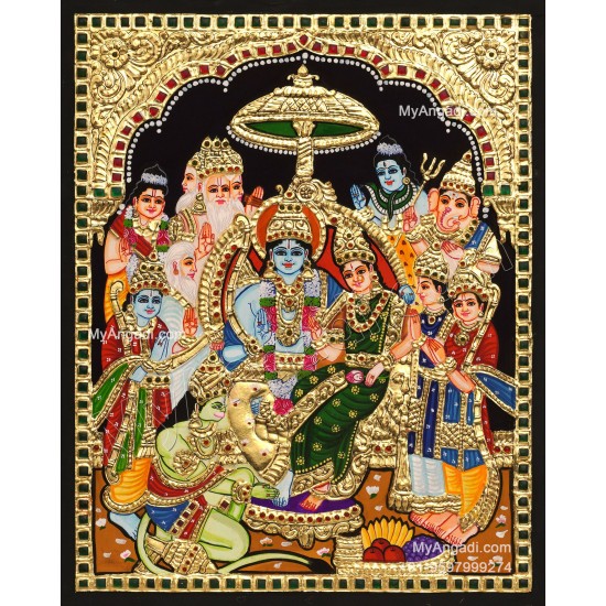 Ramar Pattabhisekam Tanjore Painting