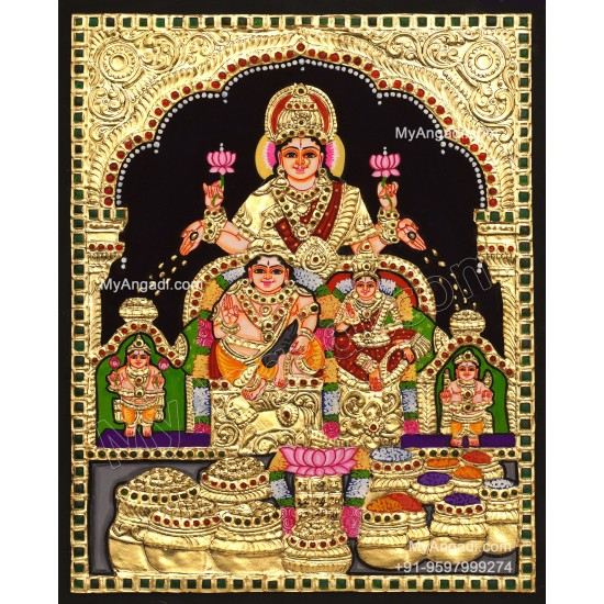 Kubera Lakshmi Tanjore Painting