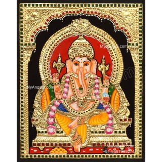 5 God - Ganesha, Lakshmi, Saraswathi, Balaji, Murugan Tanjore Paintings