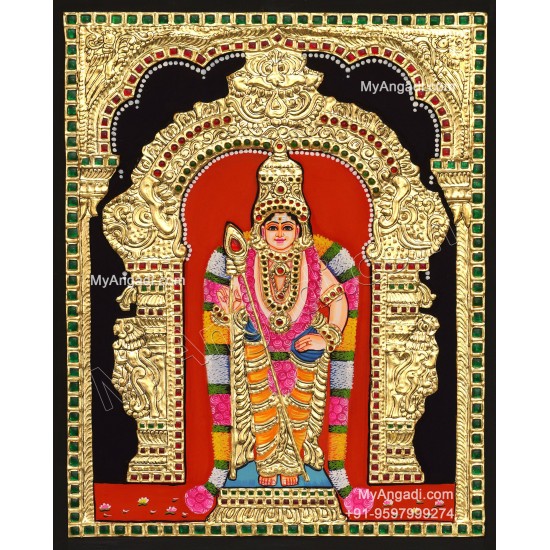 5 God - Ganesha, Lakshmi, Saraswathi, Balaji, Murugan Tanjore Paintings