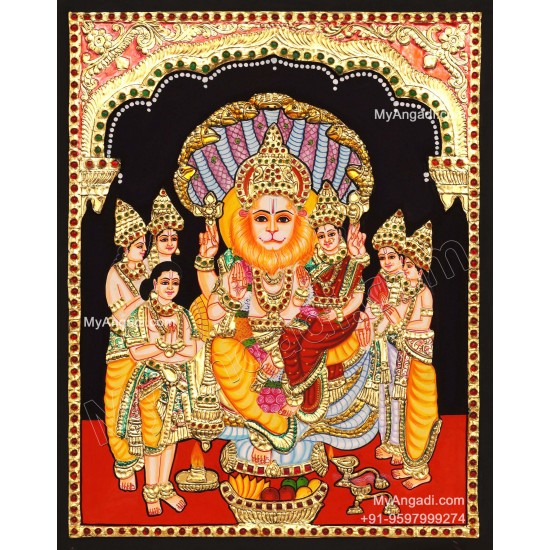 Lakshmi Narasimmar Tanjore Paintings