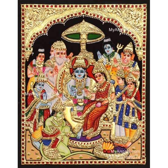 Ramar Pattabhisekam Tanjore Painting