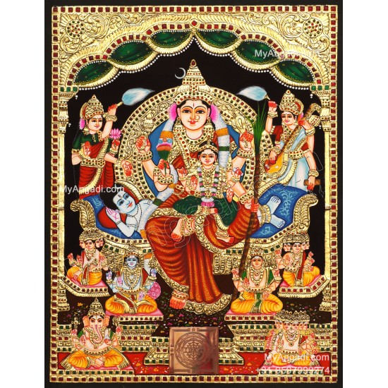 Raja Rajeshwari Tanjore Painting