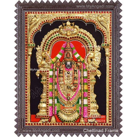 Balaji 3d Tanjore Painting