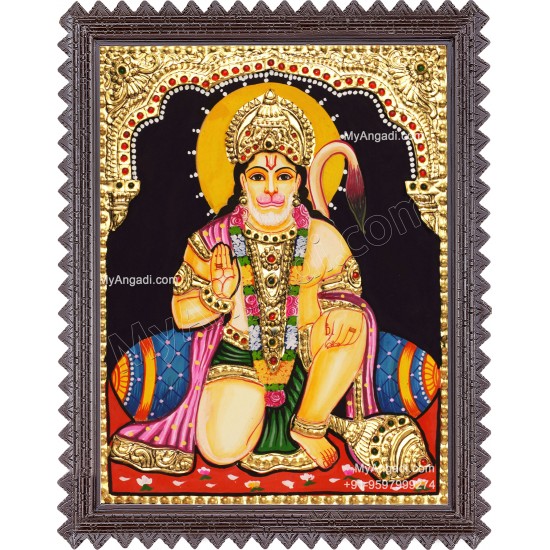Hanuman Tanjore Painting