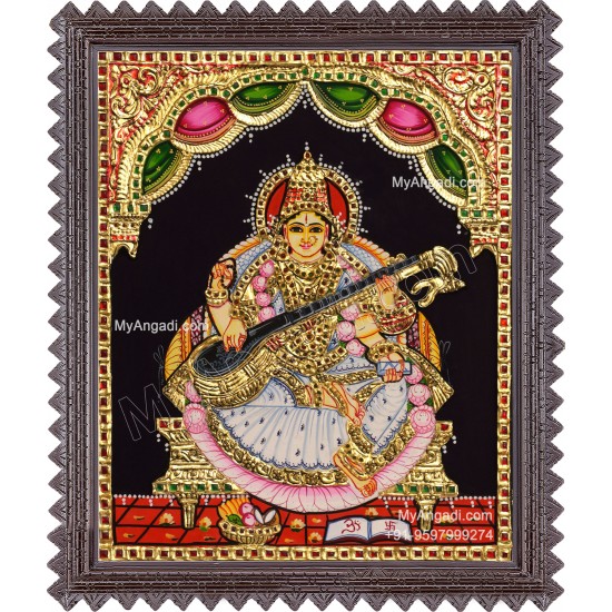 Saraswathi Tanjore Painting