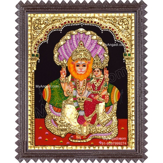 Lakshmi Narasimmar Tanjore Painting