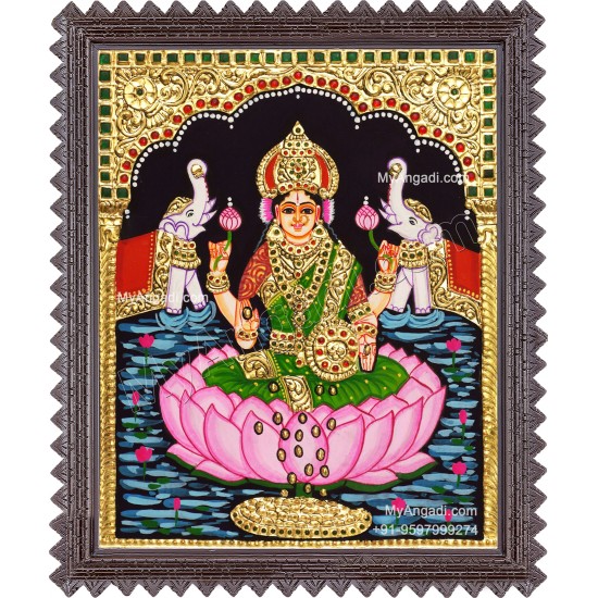 Gajalakshmi Tanjore Painting