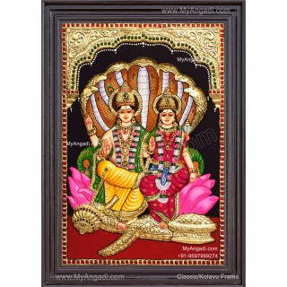 Vishnu Lakshmi 3D Tanjore Paintings