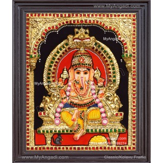 3D Ganesha Tanjore Painting