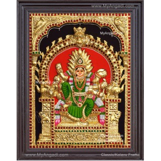 Kariya Kali Amman 3D Tanjore Painting
