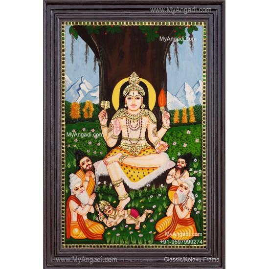 Dakshinamurthi Tanjore Painting