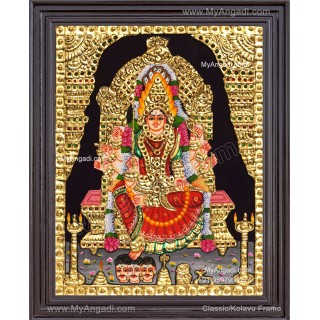 Samayapura Mariamman Tanjore Painting