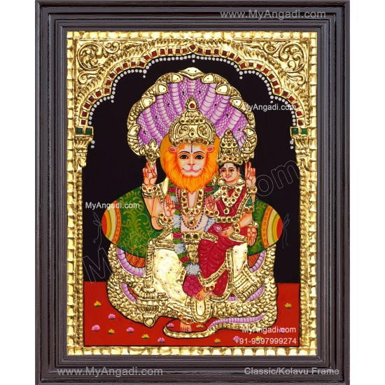 Lakshmi Narasimmar Tanjore Painting