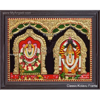 Thirupirati Veeramaatchi Amman Tanjore-painting