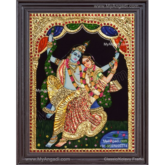 Radha Krishna Tanjore Painting