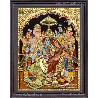 Ramar Pattabishekam Tanjore Painting