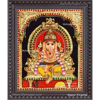3D Ganesha Tanjore Painting