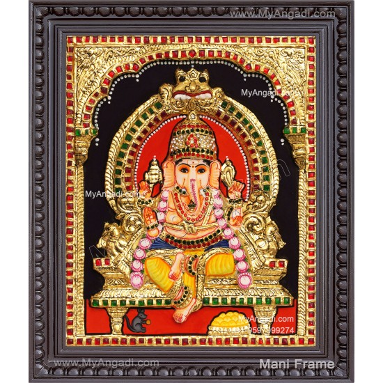 3D Ganesha Tanjore Painting