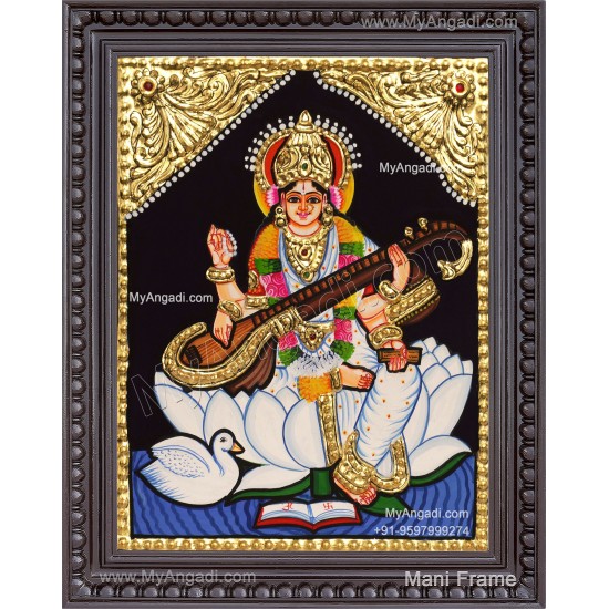 Saraswathi Tanjore Painting