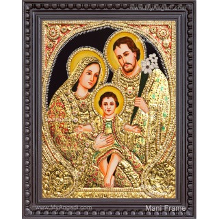 Mary Joseph Jesus Tanjore Painting