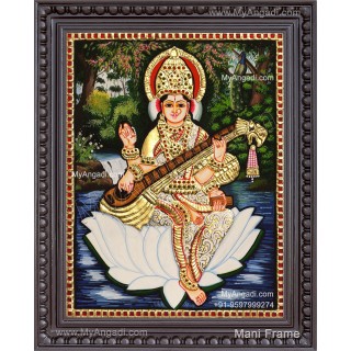 Saraswathi Tanjore Painting