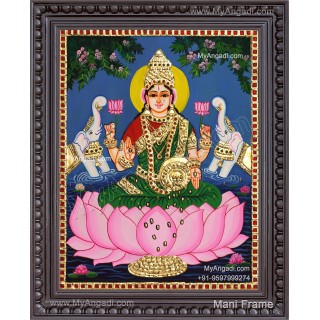Gajalakshmi Tanjore Painting